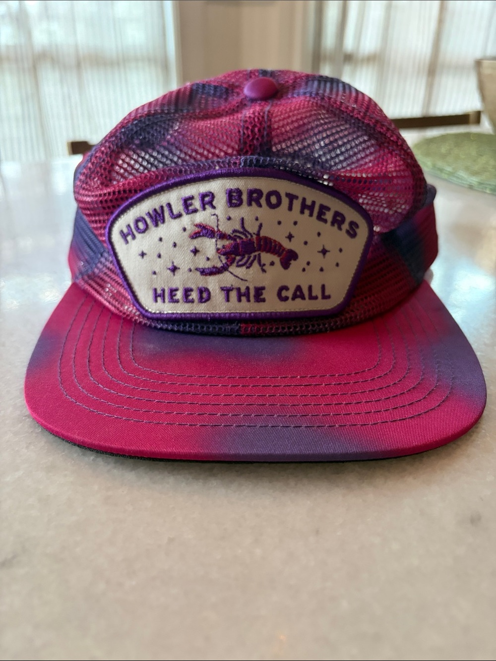 Howler Brothers Pink & Purple Mesh Trucker Hat - Heed The Call Patch